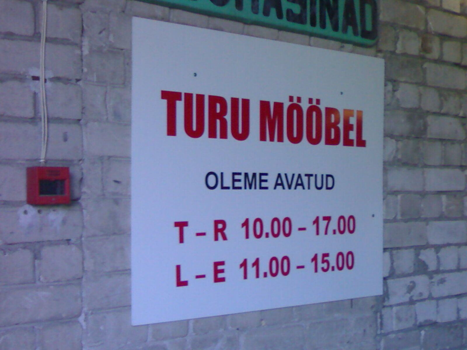 turu mööbel plaat