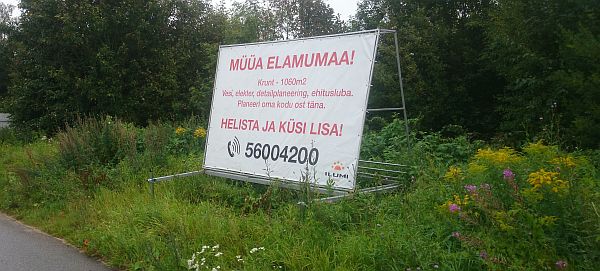 Продажа недвижимости reklaamhaagisel